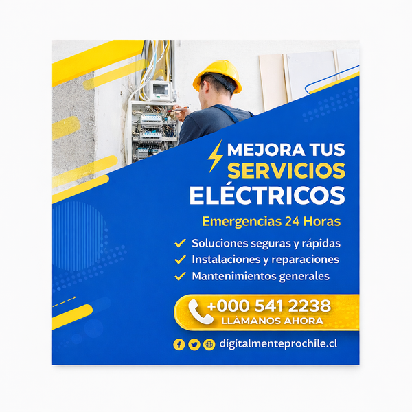 Servicios eléctricos / gasfiteria – Listas para Publicar, pack incluye 10 plantillas