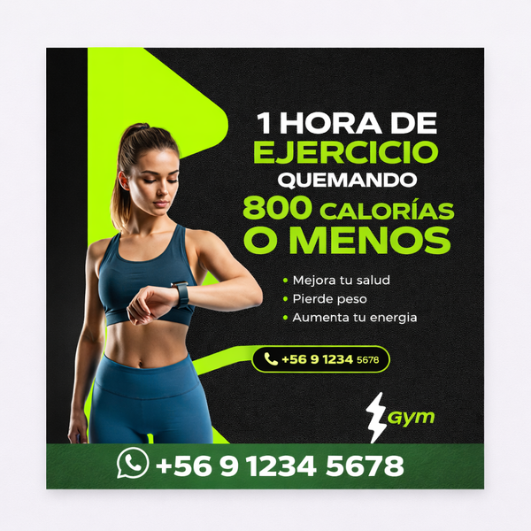 Deportivos / entrenadores GYM – Listas para Publicar, pack incluye 10 plantillas