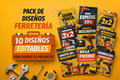 Pack 10 Plantillas Profesionales para Ferreterías – Promociones y Venta Local