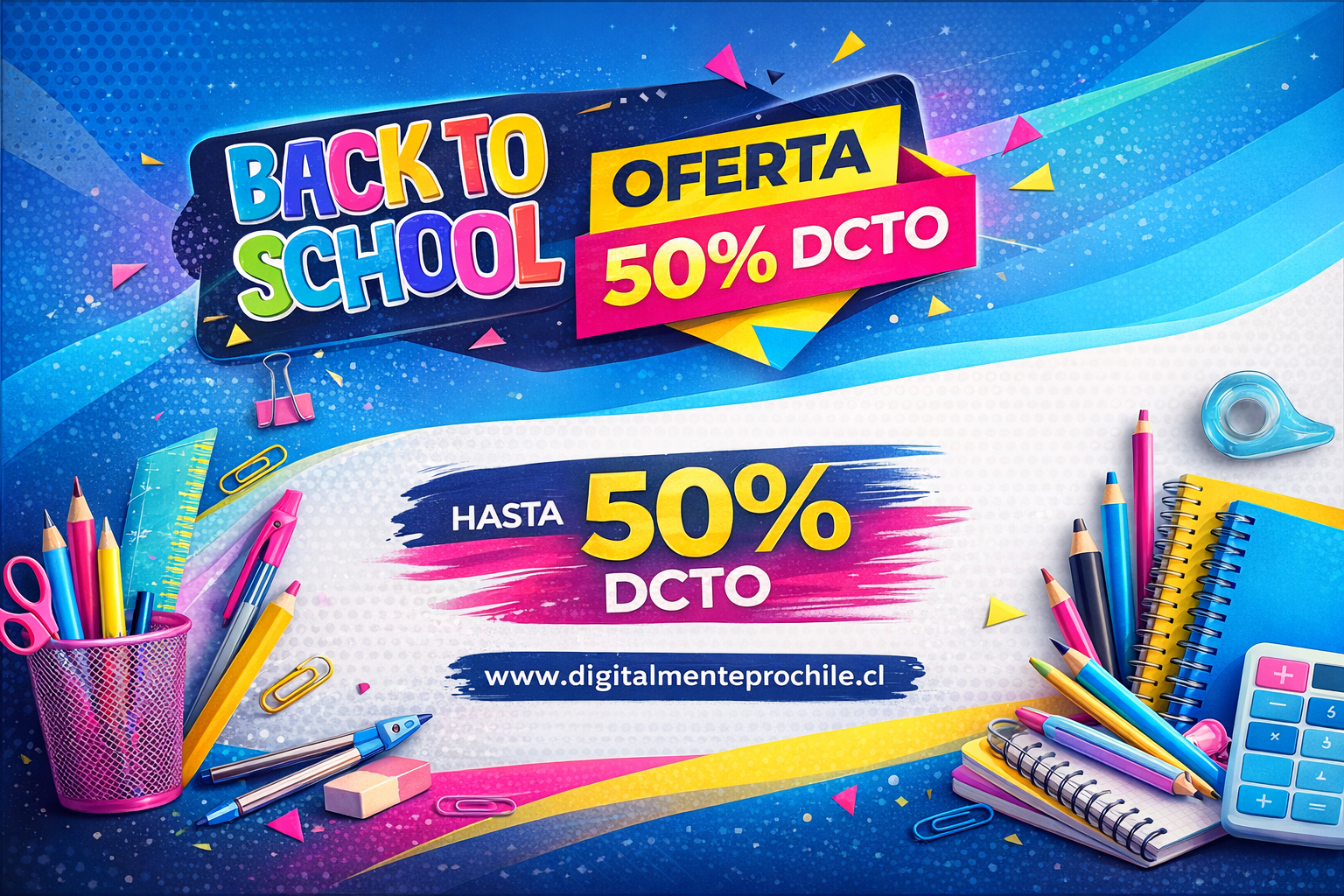 Útiles Escolares – Listas para Publicar, pack incluye 10 plantillas