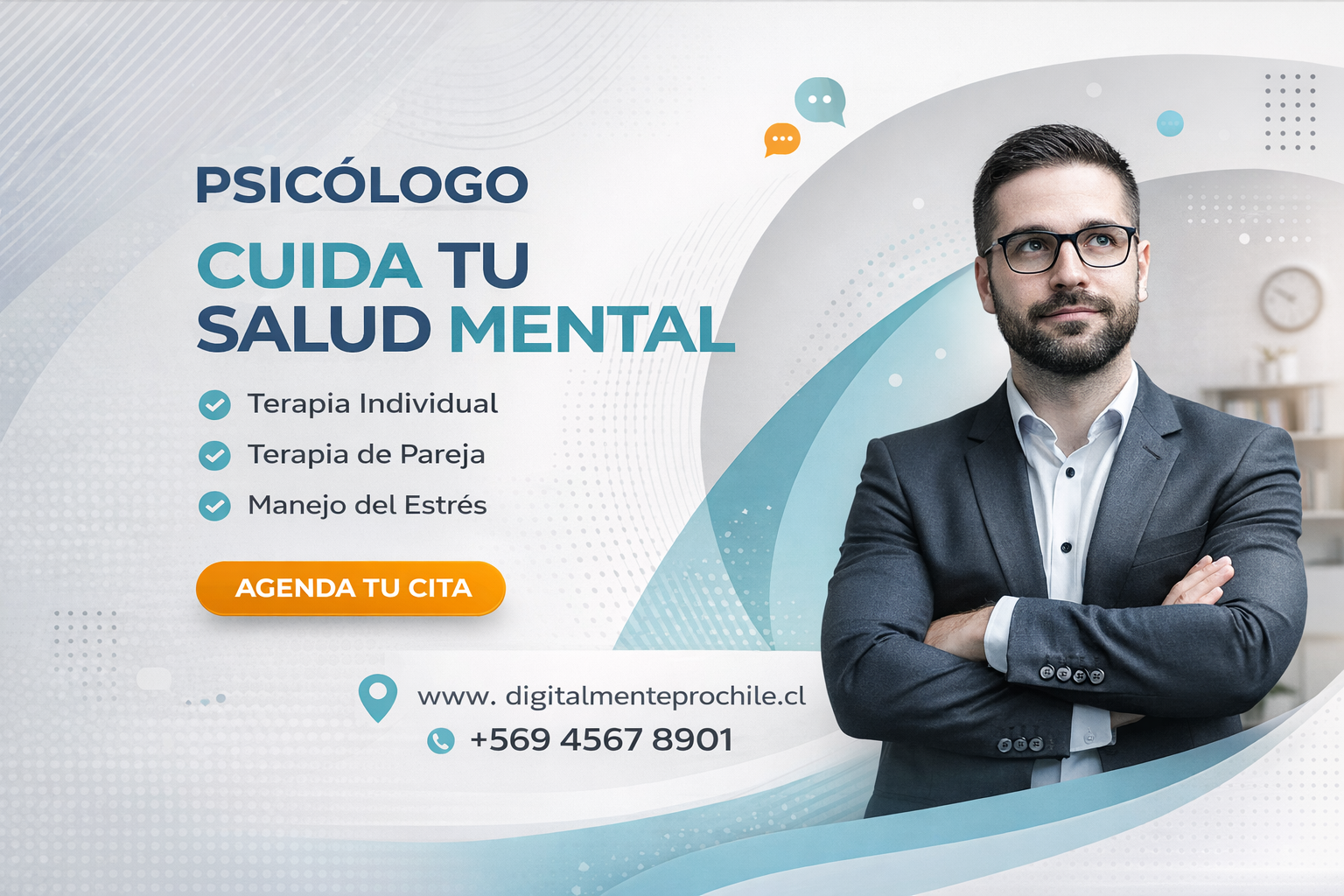 Psicólogos – Listas para Publicar, pack incluye 10 plantillas