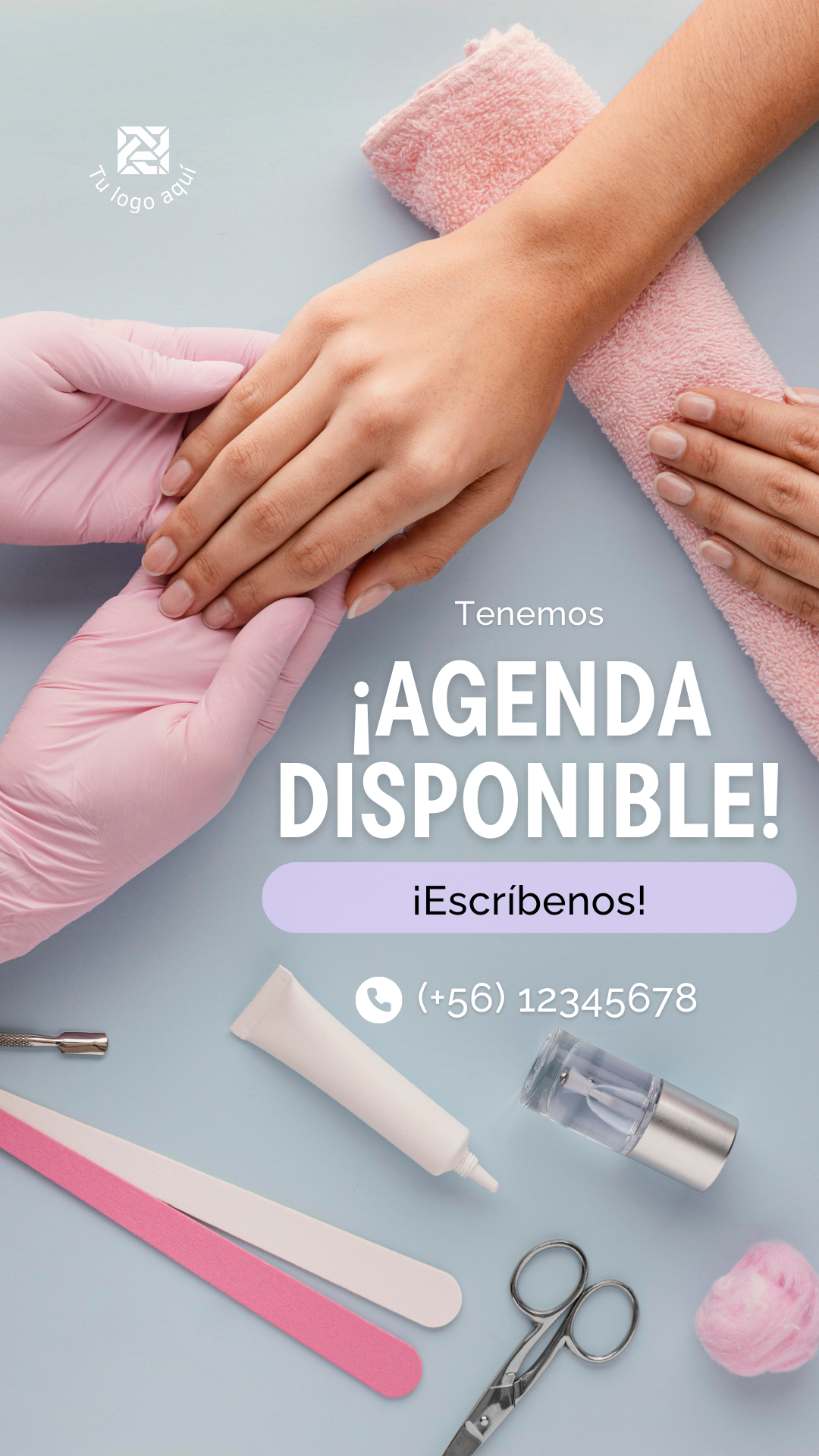 Pack Profesional de 10 Diseños para Manicuristas – Redes Sociales 1080 x 1920